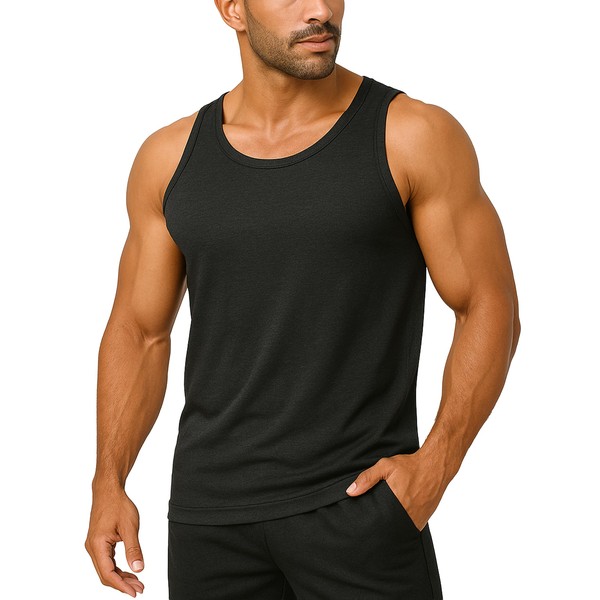 Boladeci Mens Tank Top Workout Summer Moisture Wicking Lightweight Breathable