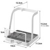 Yamazaki 1551 Ladle & Pot Lid Stand, L, White, W