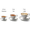 Guangyang 12 Pieces Tea Cup set Fine Porcelain 6oz Cup