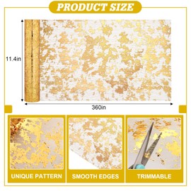 2 Pack Gold Table Runner Sequin Glitter Gold Foil Pressed Mesh Table Runner 358 Inch 30 FT Luxury Metallic Foil Runner Centerpiece Table Decorations for Wedding Party Baby Shower Birthday Home Decor