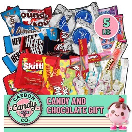 Bulk Candy and Chocolate Variety Pack - 5 lb Individually Wrapped Big Bag of Candy for Party Favors