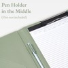 Mymazn A4 Clipboard Folder Conference Folder, Faux Leather Clipboard with