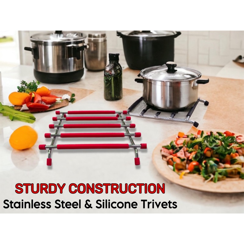 4All Kitchen Trivet Stand Heat Resistant Anti Slip Worktop Protector