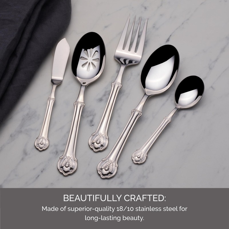 Wallace Napoleon Bee 5 Piece Stainless Steel Hostess Serving Set