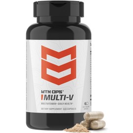 MTN OPS Multi-V Multivitamin Capsules, New Gender Neutral Formula for Men and Women, Daily Multivitamin Supplement, Immune Support, Energy Focus Wellness 90 Capsules, Made in USA