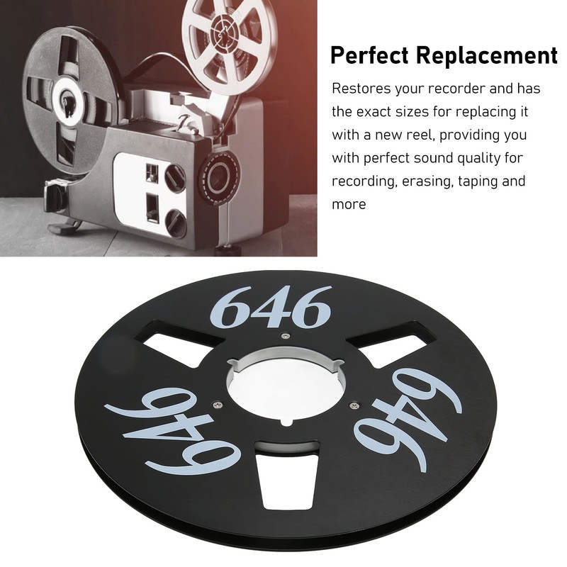 1/4 10in Take Up Reel 3 Holes Open Reel Aluminum
