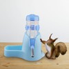Tabanzhe Hamster Water Bottle with Stand,80ml Automatic Bottle Dispense with