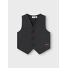 NAME IT Boys' Nmmrobino Waistcoat Unb Suit Vest, Dark grey