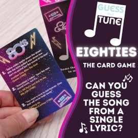 Boxer Gifts Eighties Guess That Tune Music Quiz Game | Name The 80’s Lyrics | Fun for Parties | Over 150 Songs, Blue