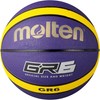 Molten Youth Molten BGR-VY Rubber Basketball, Purple/Yellow, Size 6