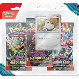 Pokémon TCG: Scarlet & Violet—Twilight Masquerade 3-Pack Blister: Snorlax (3 Booster Packs & 1 Foil Promo)