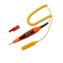 Car Circuit Tester Digital Display 2.5V to 35V Multi Function Power Checker Light Test Tool for Vehicles A Type Orange