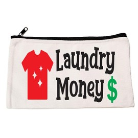 Canvas Zipper Bag Laundry Money ZB03