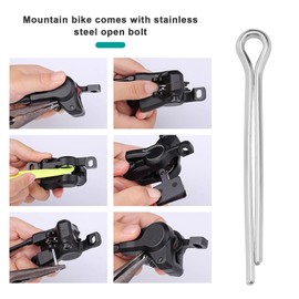 Be In Your Mind 20pcs Bike Disc Brake Pad Pins Bike Brake Pad Cotter Pin Steel Split Pin Fastener Bicycle Lock Pin Compatible with Shimano Compatible with Tektro
