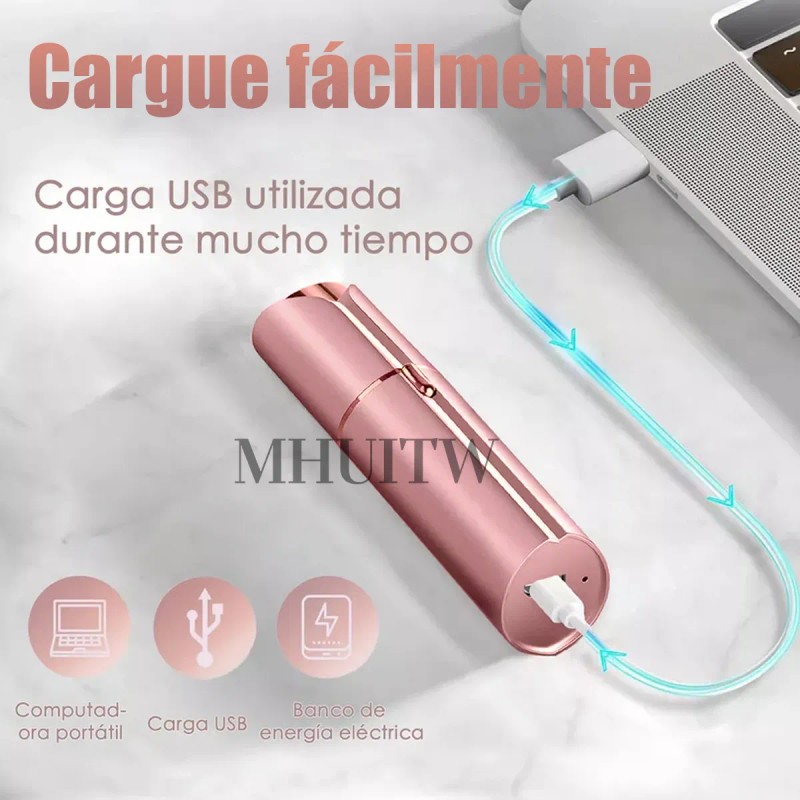 Depiladora Facial Eléctrica Para Mujer+2cuchilla De Repuesto