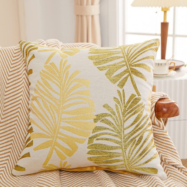 YunJeude Cushion Covers 45x45cm Nordic Set of 2 Cotton and
