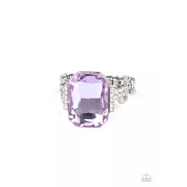 Paparazzi You Can Countess on Me Purple Ring - SMOKE AND PET-FREE HOME