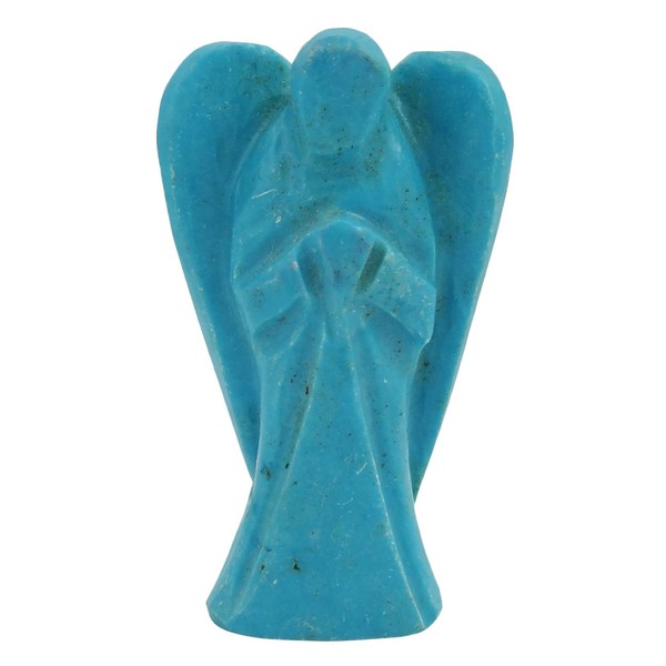 Harmonize Turquoise Stone Angel Geschnitzte Psychic Spirituelle Geschenk Reiki Healing Steinwuchter