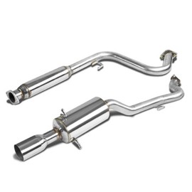 3.5 Inches Round Muffler Tip Catback Exhaust System Compatible with Chevy Cobalt Pontiac G5 05-10, Stainless Steel