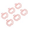 100pcs Fruit Paper Clips Cute Bookmark Pare Clips Portable Funny