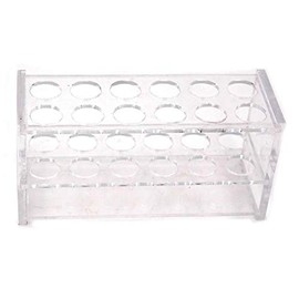 feedal 12 Bases Clear Acrylic Test Tube Rack Acrylic Test Tube Holder (10 ml)