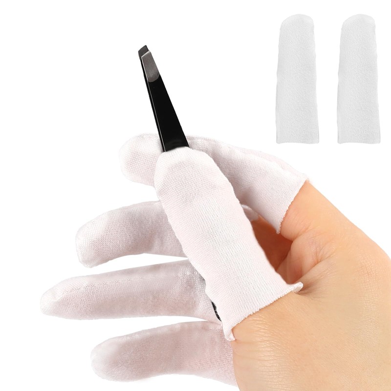 100 Pieces Cotton Finger Cots,Cloth Finger Cots Finger Toe Sleeves