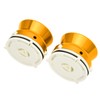 1 Pair NAB Hub Adapters Professional Polished Aluminum Alloy 10