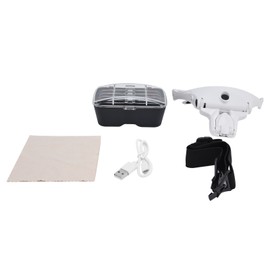 Head Magnifier LED USB Charging Jewelry Magnifying Glass for Painting Jewelry Repair Reading