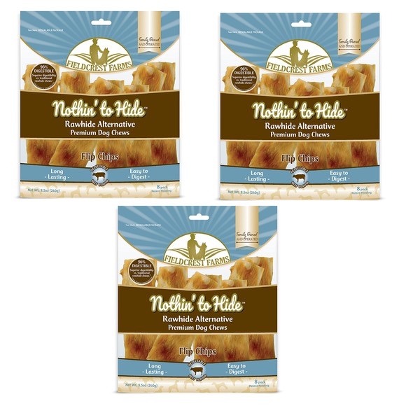 Fieldcrest Farms Nothin to Hide Flip Chips Dog Chews -