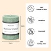 3x4 Inch Sage Green Pillar Candles - Set of 3,