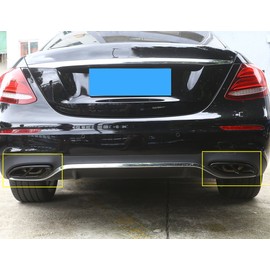 Edelstahl-Rohr Throat Auspuff Ausgänge Heckrahmenabdeckung Trim Für W213 W205 Coupe W246 W216 GLC GLE GLS CLA