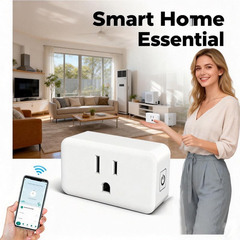 Smart Plug Home Wi-Fi Outlet: Smart Home Compatible with Alexa