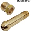 ME318P Propane Tank Connectors, POL Tank Nut Replacement, Brass 1