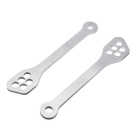 MZS Motorcycle Lowering Link, Drop Links Rear Suspension Kit Accessories Silver Compatible with EX250 EX300 EX400 Z400 Z750S Z800 Z1000 ZX6R ZX9R ZX10R ZX12R ZZR600 ZZR1200