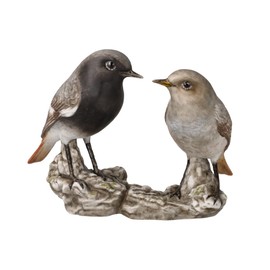 Goebel Bird of the Year 2025 House Redstart Couple Atelier Figurine
