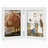 Tinkeps Double Photo Frame 6x4, Hinged Folding Picture Frames 4x6