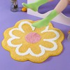 Cute Bath Mat, Soft Fluffy Flower-Shaped Bath Mat Rugs Made