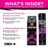 Muc-Off All-Weather Motorcycle Chain Lube 400ml + 5 Brush Set