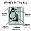 TwoUP Tech Wall Outlet Mount Kit (Outlet Replacement) for Ring
