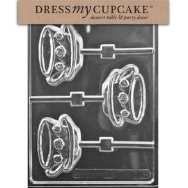 Dress My Cupcake Chocolate Candy Mold, Alice in Wonderland Tea Party Teacup and Saucer Lollipop