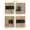 ETEKJOY Cabinet Lock Keyless 3-Digit Password Combination Code Hasp Latch