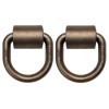 Starrr Products (2 pack) 5/8" Weld-On Forged D-Rings w/ Clips,