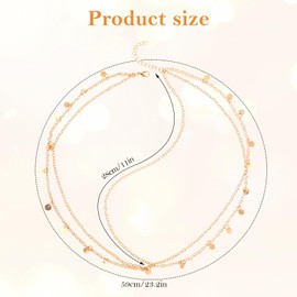 Women's Gold Headpiece with Sequins Boho Tassel Hair Chain Festival Jewellery Wedding Bridal Hair Accessories Golden Headpiece for Women and Girls