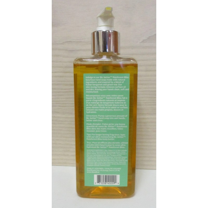 BeBetter Rainforest Bliss Liquid Hand Soap 16 oz 2 Pack