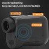 Laser Golf Rangefinder Voice Broadcast 656 Yards 6.5X Magnification Golf