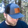 Ox & Pine Handmade Texas Patch Trucker Style Hat. Customizable.