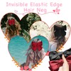 Leogony 2 Pcs Hair Bow Clips for Women, Soft Satin