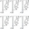 Cutelec Valance Clips 2inch 6pcs Clear Plastic Hidden Retainer Holder