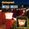VOLISUN Solar Post Cap Lights Outdoor 8Pack, with Edison LED