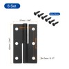 sourcing map 6 Pcs Lift Off Hinge, 2.5" Detachable Lift